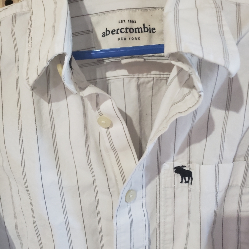 A&F pinstripe  button down